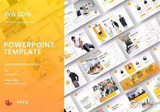 39页业务合作团队介绍品牌宣传商务通用国外PPT模板 - 顶尖PPT