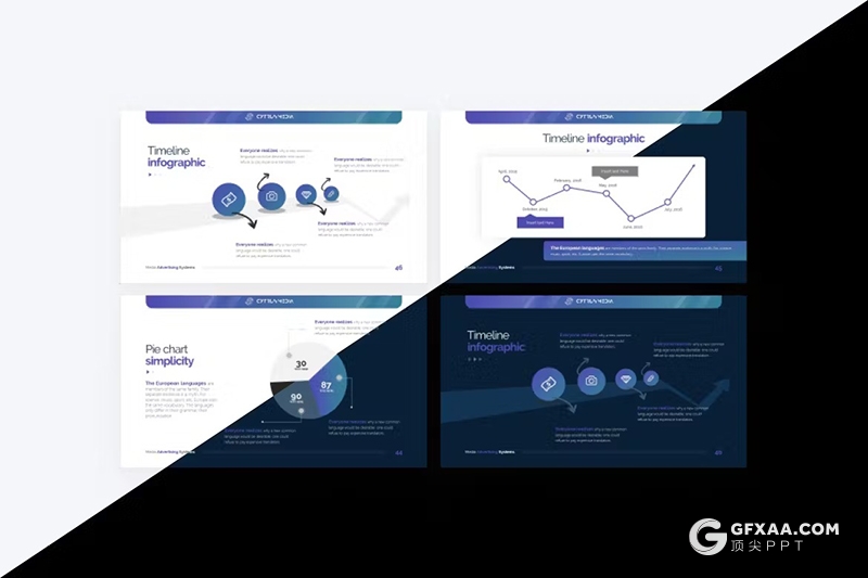 62页业务合作团队介绍商业计划商务媒体广告系统主题KeyNote模板11种配色 - 顶尖PPT
