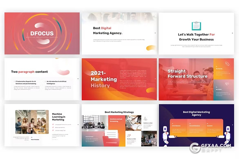 32页企业销售营销团队介绍业务合作商务通用国外PPT模板 - 顶尖PPT