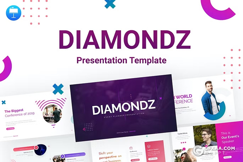 80页大气精美团队介绍商业计划营销主题商务活动策划通用国外KeyNote模板11种配色 - 顶尖PPT