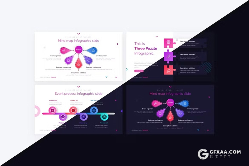 80页大气精美团队介绍商业计划营销主题商务活动策划通用国外KeyNote模板11种配色 - 顶尖PPT