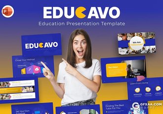 33页大学教育宣传大学生活展示国外PPT模板 - 顶尖PPT