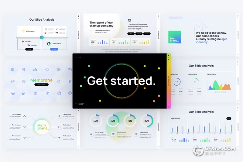 87页商业计划业务合作团队介绍商务通用国外Keynote模板16种配色 - 顶尖PPT