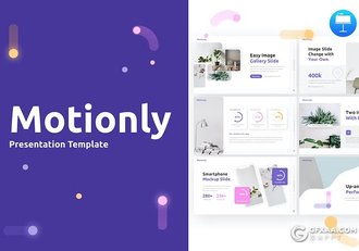 65页绿色植物图片展示绿植种植健康生活国外Keynote模板11种配色 - 顶尖PPT