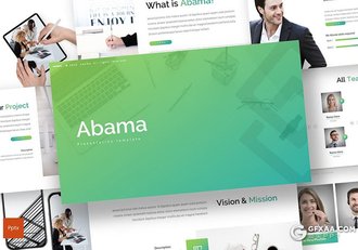 30页业务展示商业计划业务合作团队介绍商务通用国外PPT模板5种配色 - 顶尖PPT