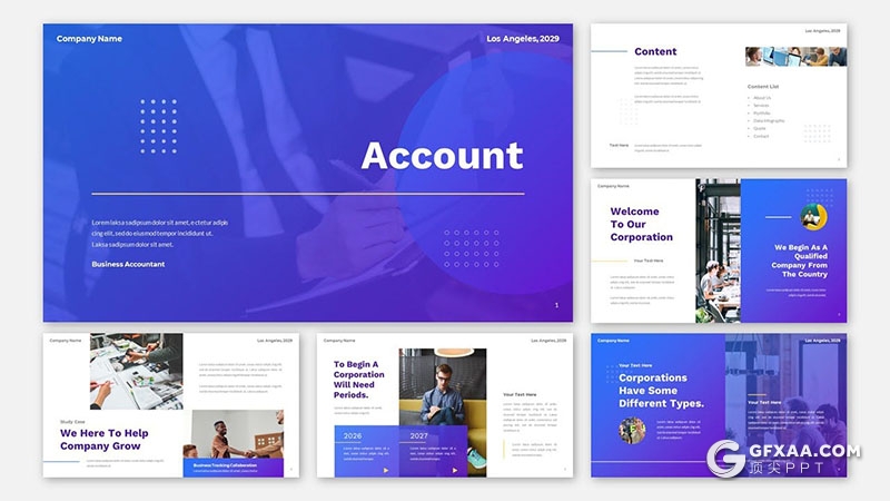 36页团队介绍商业计划商务通用国外PPT模板 - 顶尖PPT