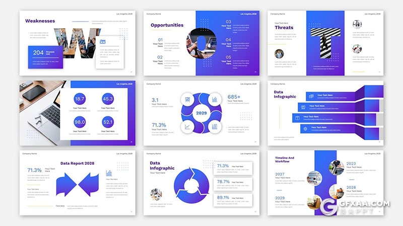 36页团队介绍商业计划商务通用国外PPT模板 - 顶尖PPT