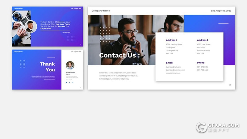 36页团队介绍商业计划商务通用国外PPT模板 - 顶尖PPT