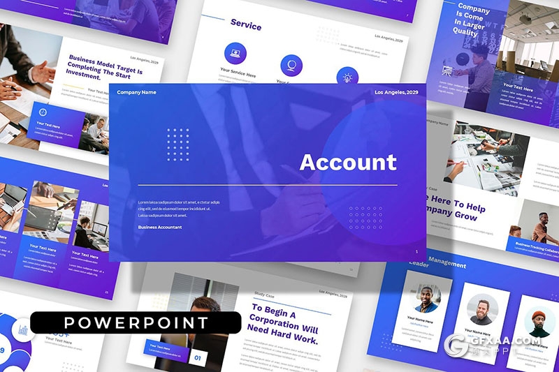 36页团队介绍商业计划商务通用国外PPT模板 - 顶尖PPT