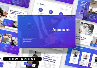 36页团队介绍商业计划商务通用国外PPT模板 - 顶尖PPT