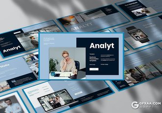 30页精美大气业务分析商业计划合作团队介绍商务通用国外PPT模板 - 顶尖PPT