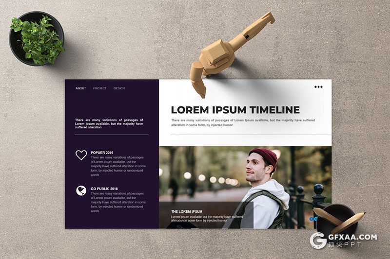 40页摄影图片展示产品展示通用国外PPT模板 - 顶尖PPT