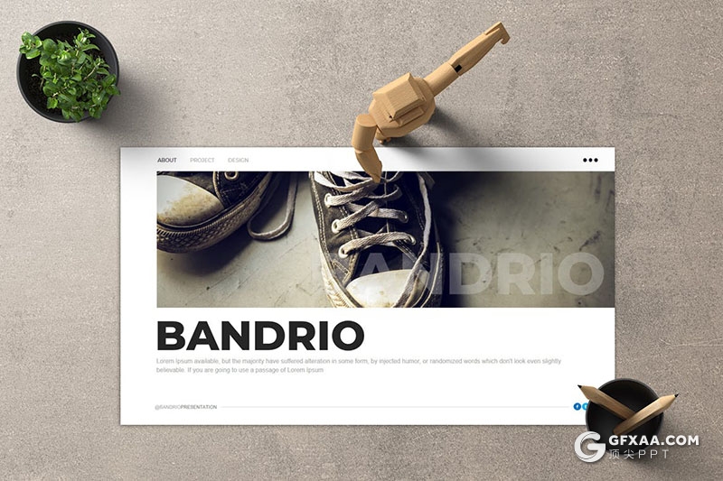 40页摄影图片展示产品展示通用国外PPT模板 - 顶尖PPT