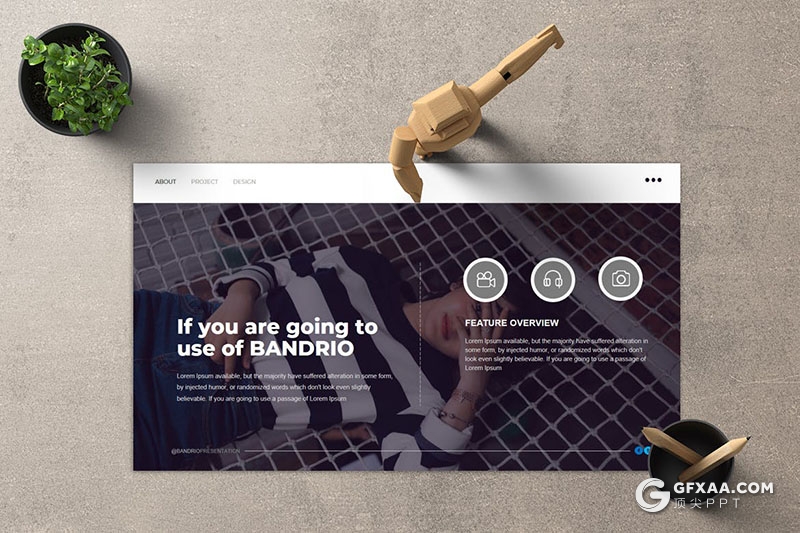 40页摄影图片展示产品展示通用国外PPT模板 - 顶尖PPT