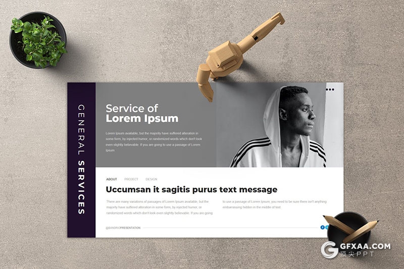 40页摄影图片展示产品展示通用国外PPT模板 - 顶尖PPT