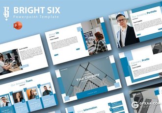 43页简约大气企业简介商业计划商务通用国外PPT模板 - 顶尖PPT