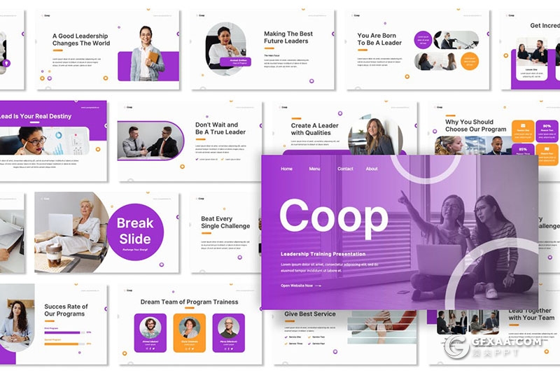 30页团队介绍公司介绍商业计划商务通用国外PPT模板 - 顶尖PPT