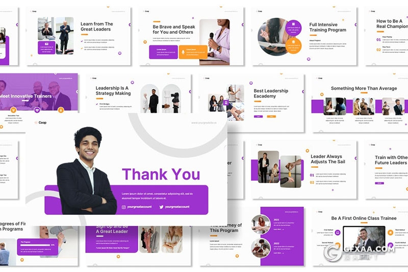 30页团队介绍公司介绍商业计划商务通用国外PPT模板 - 顶尖PPT