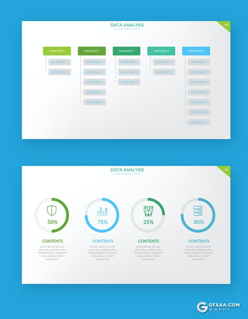 66页智能数据市场规模调查调研数据分析总结图形图表PPT模板3种配色 - 顶尖PPT
