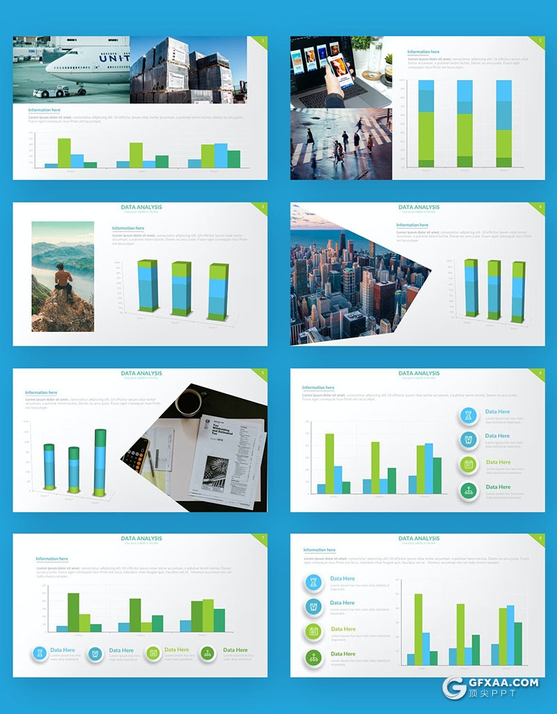 66页智能数据市场规模调查调研数据分析总结图形图表PPT模板3种配色 - 顶尖PPT
