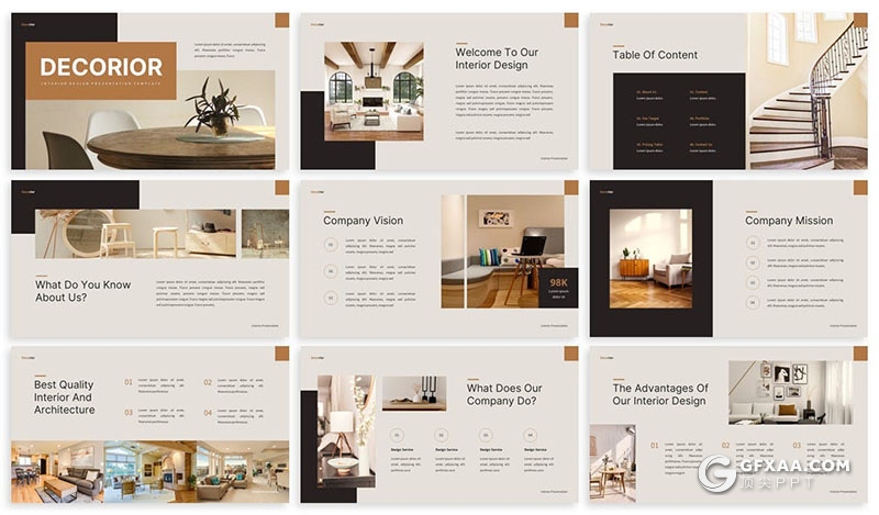 30页简约大气家居产品展示设计研发国外PPT模板 - 顶尖PPT