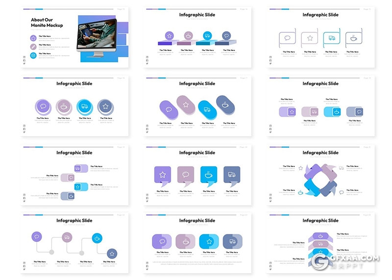 30页商业计划合作企业介绍商务企业通用国外PPT模板5种配色 - 顶尖PPT