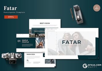 30页摄影图片展示模特展示服装展示通用国外PPT模板 - 顶尖PPT