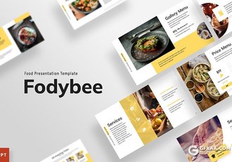 53页餐饮美食介绍展示餐饮宣传主题国外PPT模板2款背景 - 顶尖PPT