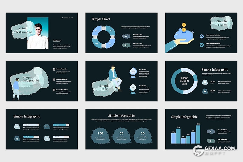 42页简约大气摄影展示多用途国外PPT模板 - 顶尖PPT