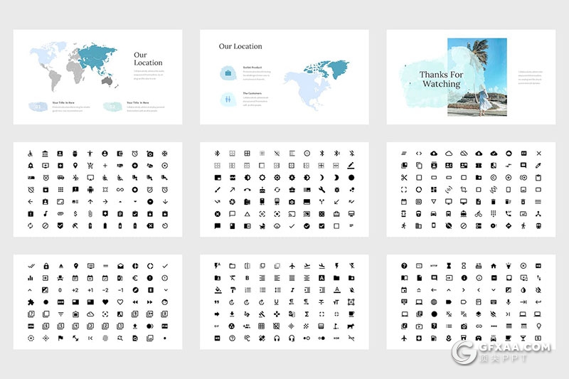 42页简约大气摄影展示多用途国外PPT模板 - 顶尖PPT