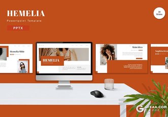 30页商业计划业务合作企业介绍时尚品展示商务多用途国外PPT模板5种配色 - 顶尖PPT