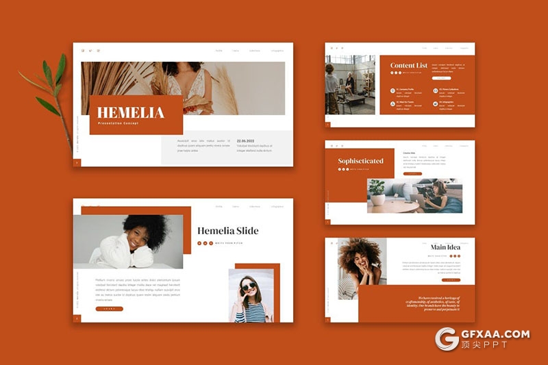 30页商业计划业务合作企业介绍时尚品展示商务多用途国外PPT模板5种配色 - 顶尖PPT