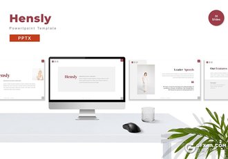 30页产品摄影展示多用途国外PPT模板5种配色 - 顶尖PPT