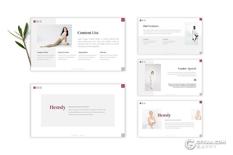 30页产品摄影展示多用途国外PPT模板5种配色 - 顶尖PPT