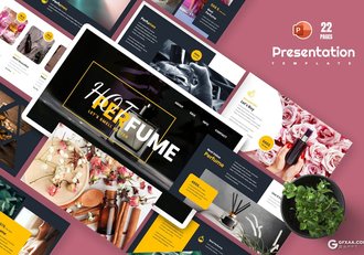 22页香水策划展示营销主题PPT模板 - 顶尖PPT