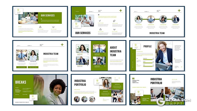 30页简约大气商业计划企业合作商务通用国外PPT模板 - 顶尖PPT