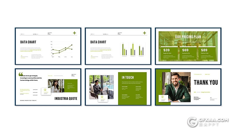 30页简约大气商业计划企业合作商务通用国外PPT模板 - 顶尖PPT