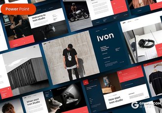 39页产品摄影展示衣服鞋子展示国外PPT模板 - 顶尖PPT