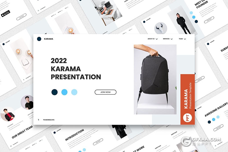 30页文艺风格摄影图片展示多用途国外PPT模板 - 顶尖PPT