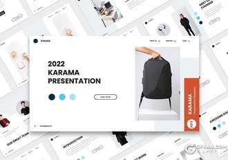 30页文艺风格摄影图片展示多用途国外PPT模板 - 顶尖PPT