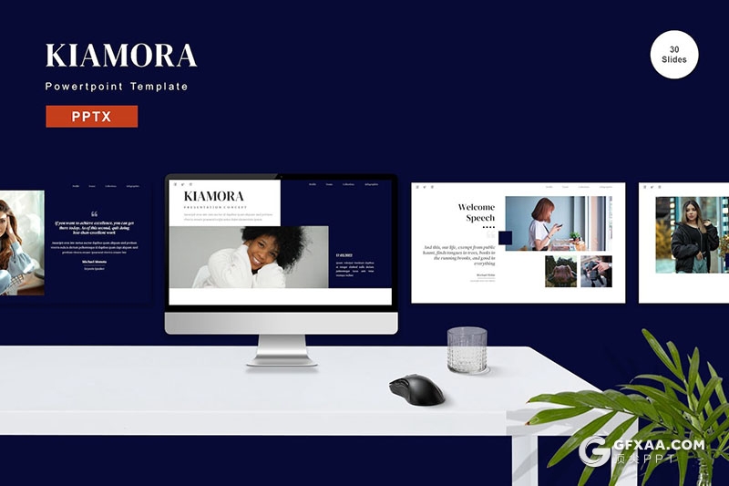 30页文艺风摄影展示产品展示多用途PPT模板 - 顶尖PPT