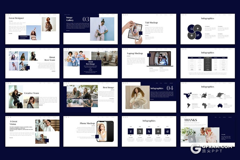 30页文艺风摄影展示产品展示多用途PPT模板 - 顶尖PPT