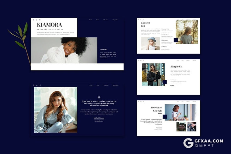 30页文艺风摄影展示产品展示多用途PPT模板 - 顶尖PPT