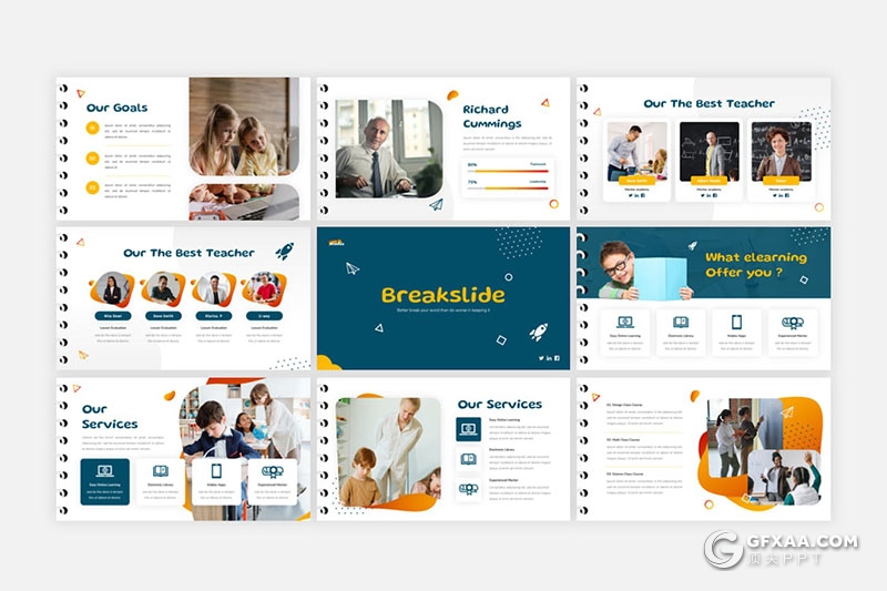 36页国外高级创意动画儿童早教培训趣味教育主题PPT模板 - 顶尖PPT