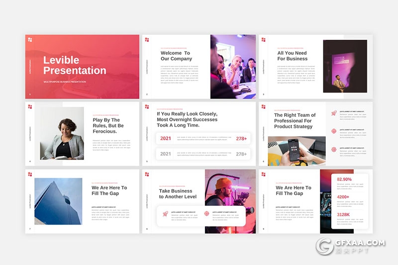 36页简约大气商业计划书企业合作企业团队介绍商务通用国外PPT模板 - 顶尖PPT