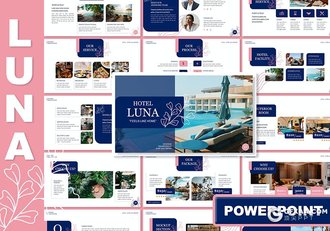 30页酒店管理酒店项目介绍度假村宣传通用国外PPT模板 - 顶尖PPT