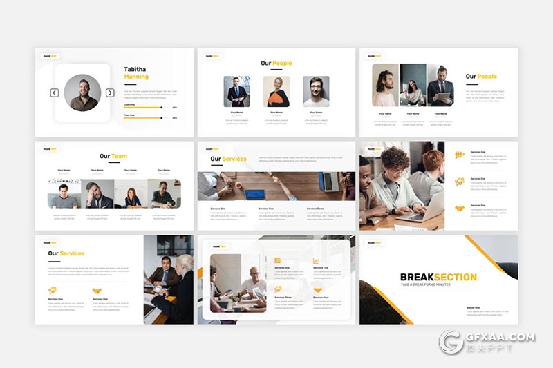 36页营销计划商业合作团队介绍企业介绍多用途国外PPT模板 - 顶尖PPT
