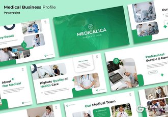 25页医疗业务简介医疗医学研究医学团队展示医疗主题国外PPT模板 - 顶尖PPT