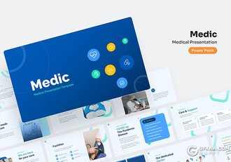 60页医学医药研究行业数据分析临床试验通用国外PPT模板 - 顶尖PPT