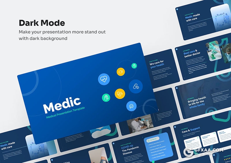 60页医学医药研究行业数据分析临床试验通用国外PPT模板 - 顶尖PPT